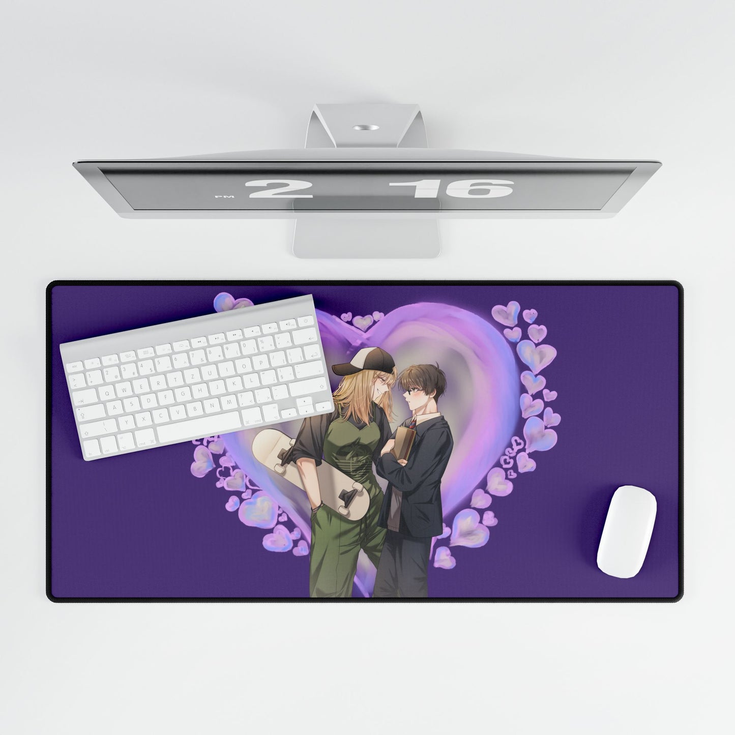 Anime Tomboy skater girl x Nerdy shy school boy