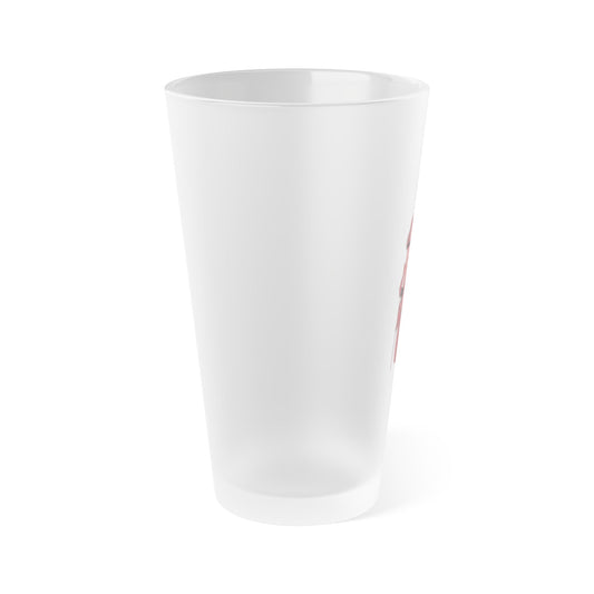 Anime Femboy Maid Frosted Pint Glass, 16oz