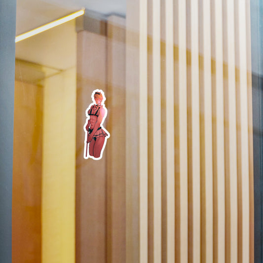 Anime Maid Femboy Kiss-Cut Vinyl Sticker