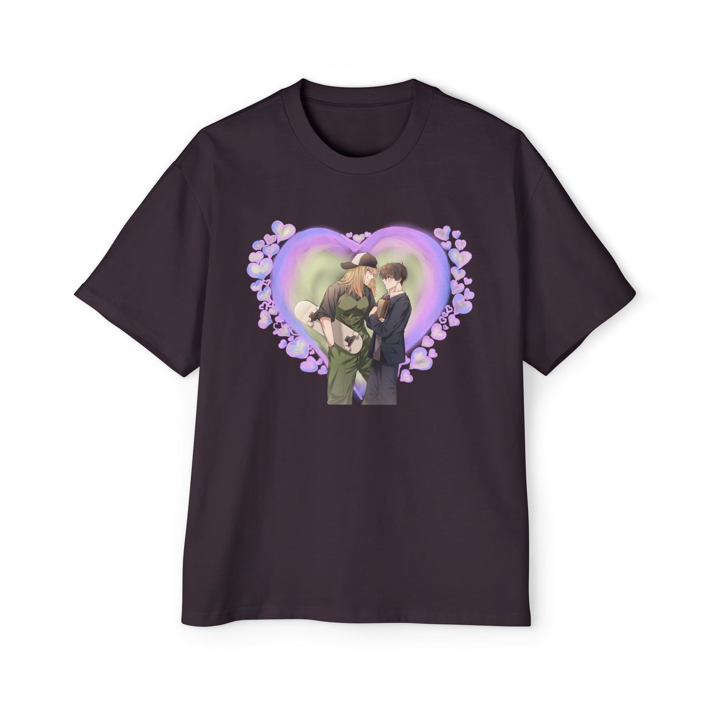 Anime Tomboy skater girl x Nerdy shy school boy