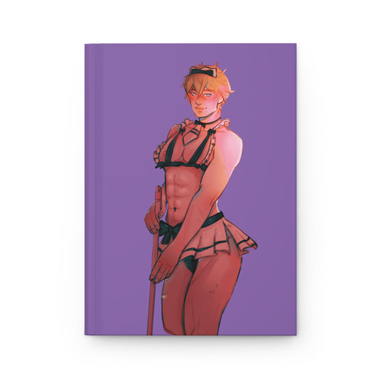Anime Femboy Maid Hardcover Journal Matte