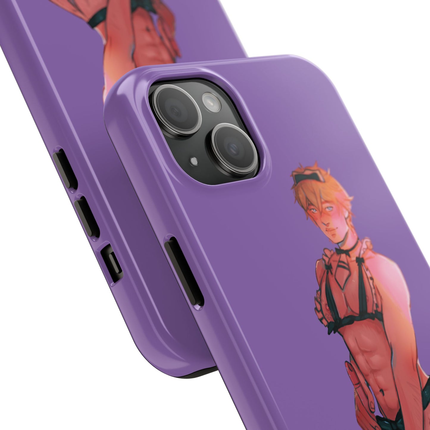 Anime Femboy Maid Tough Phone Cases for IPhone & Samsung Phones