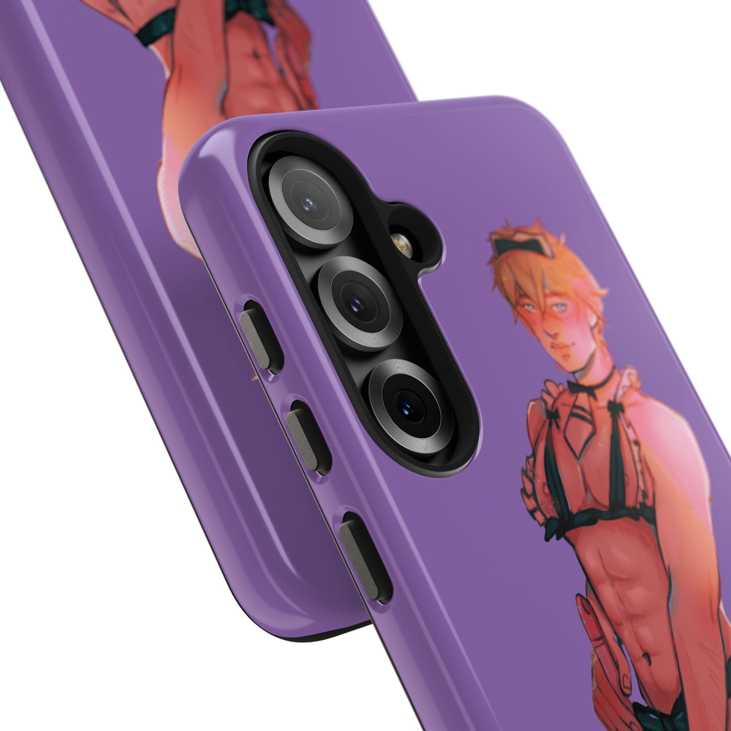 Anime Femboy Maid Tough Phone Cases for IPhone & Samsung Phones