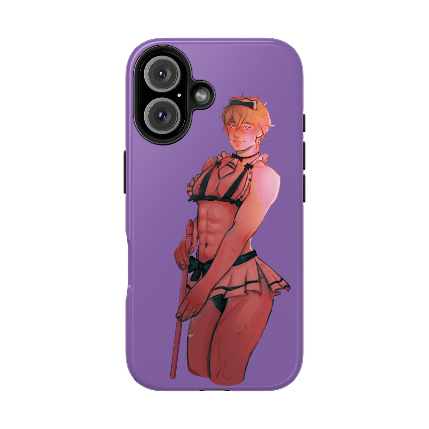 Anime Femboy Maid Tough Phone Cases for IPhone & Samsung Phones