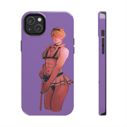 Anime Femboy Maid Tough Phone Cases for IPhone & Samsung Phones