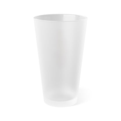 Anime Femboy Maid Frosted Pint Glass, 16oz