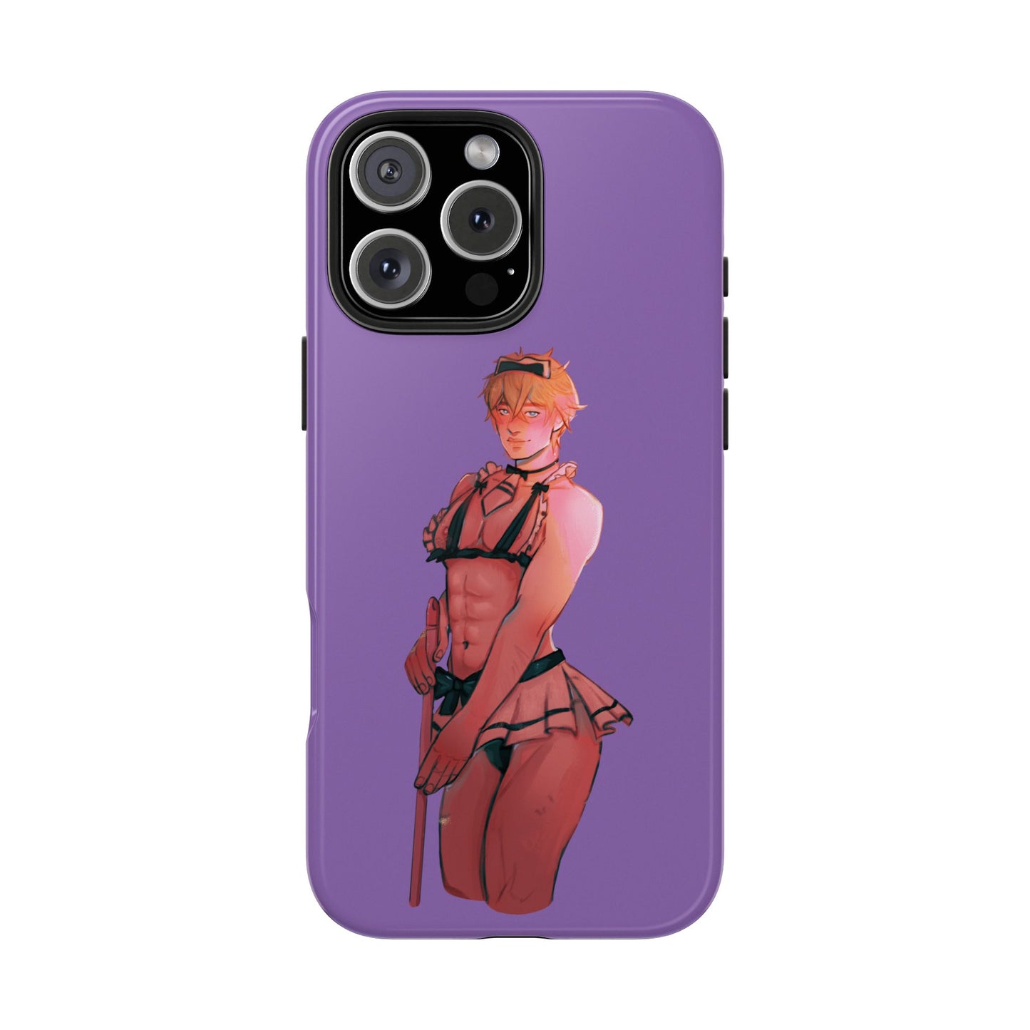 Anime Femboy Maid Tough Phone Cases for IPhone & Samsung Phones