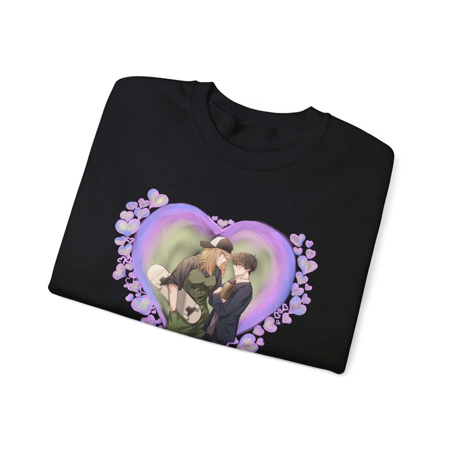 Anime Tomboy skater girl x Nerdy shy school boy