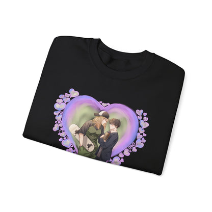 Anime Tomboy skater girl x Nerdy shy school boy