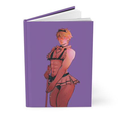 Anime Femboy Maid Hardcover Journal Matte