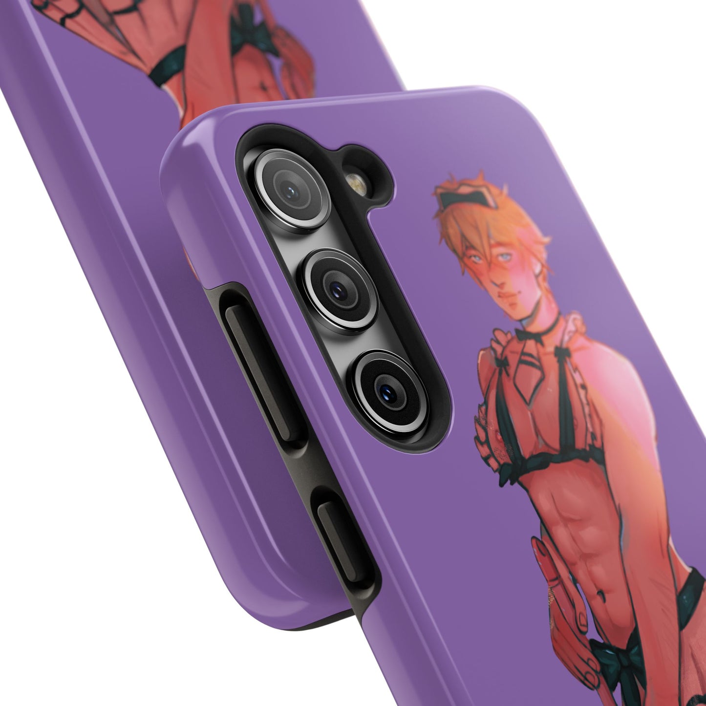 Anime Femboy Maid Tough Phone Cases for IPhone & Samsung Phones
