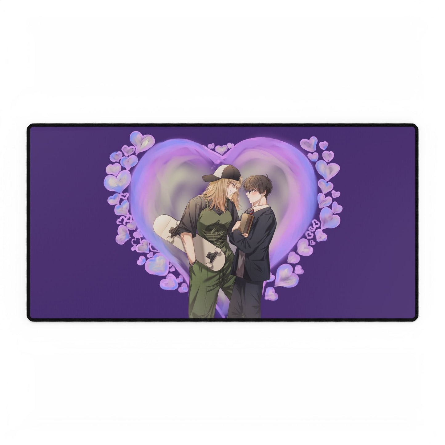 Anime Tomboy skater girl x Nerdy shy school boy