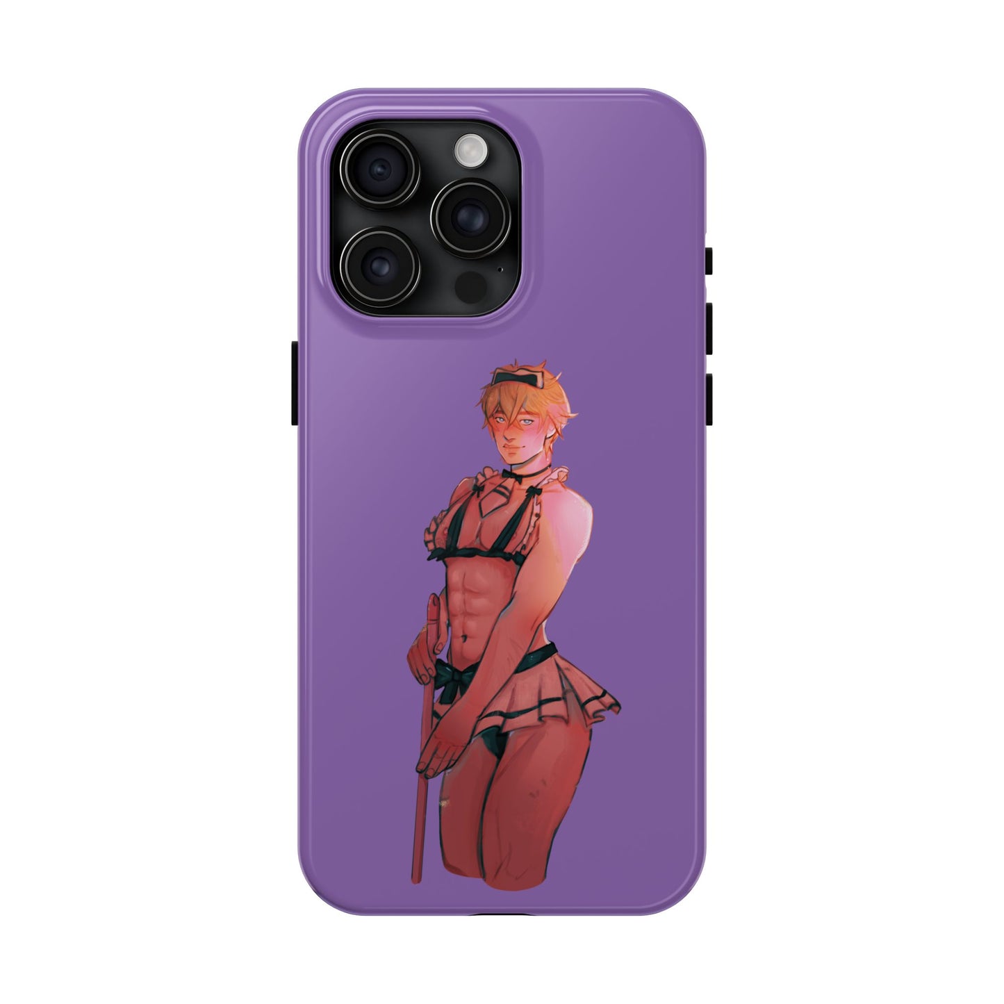 Anime Femboy Maid Tough Phone Cases for IPhone & Samsung Phones