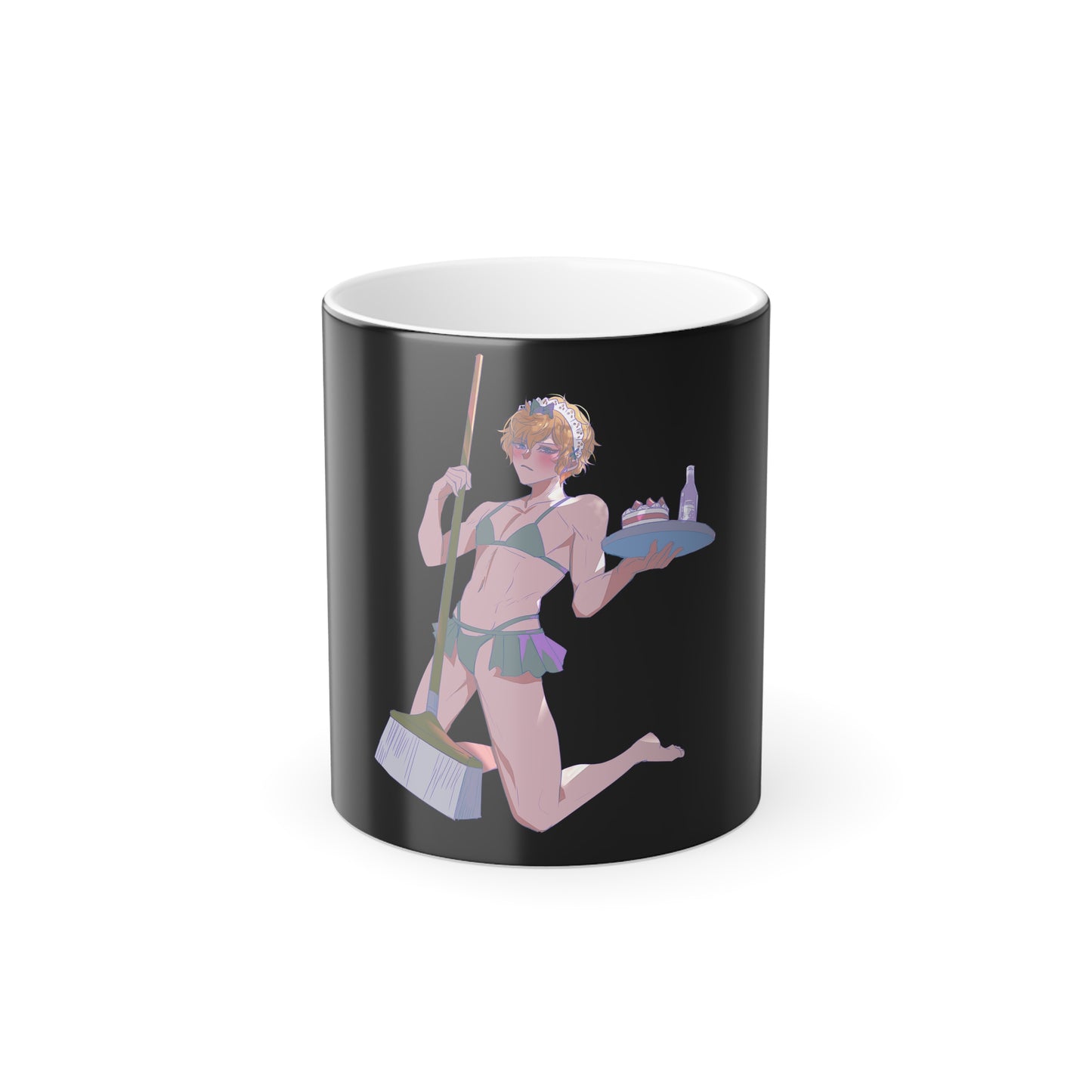 Maid Femboy Color Morphing Mug, 11oz