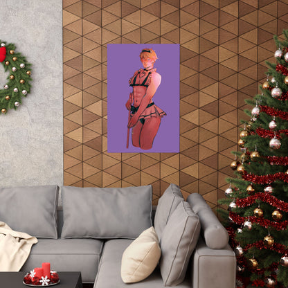 Anime Maid Femboy Matte Vertical Posters