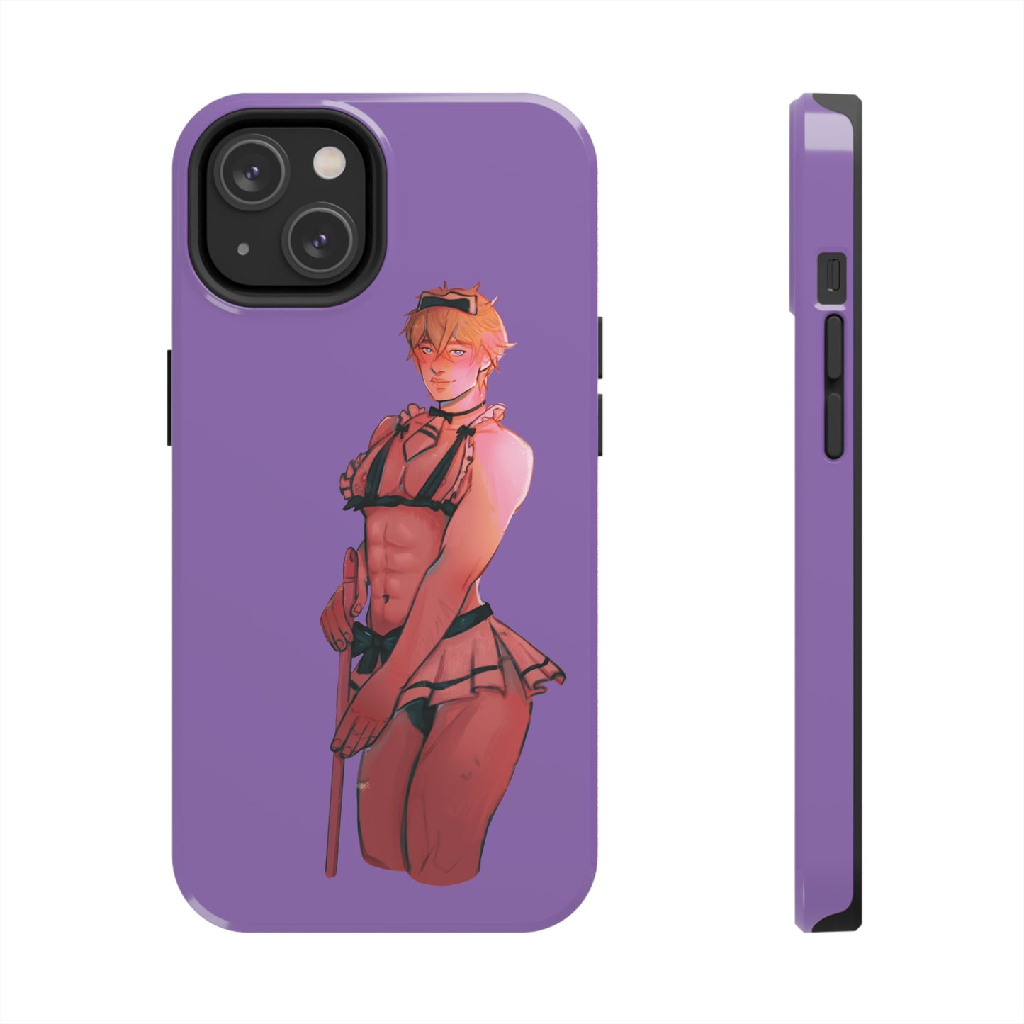 Anime Femboy Maid Tough Phone Cases for IPhone & Samsung Phones