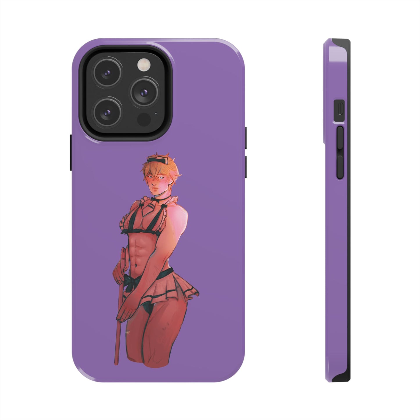 Anime Femboy Maid Tough Phone Cases for IPhone & Samsung Phones