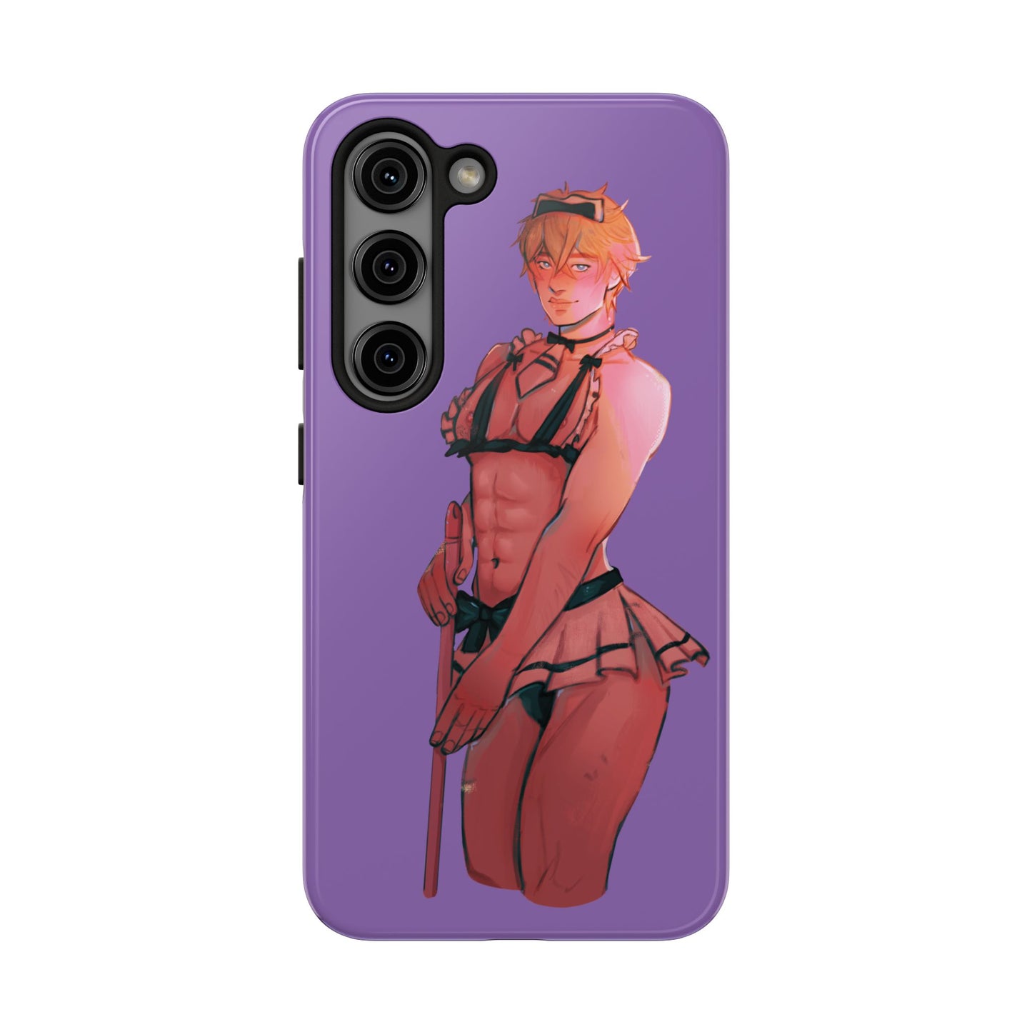 Anime Femboy Maid Tough Phone Cases for IPhone & Samsung Phones