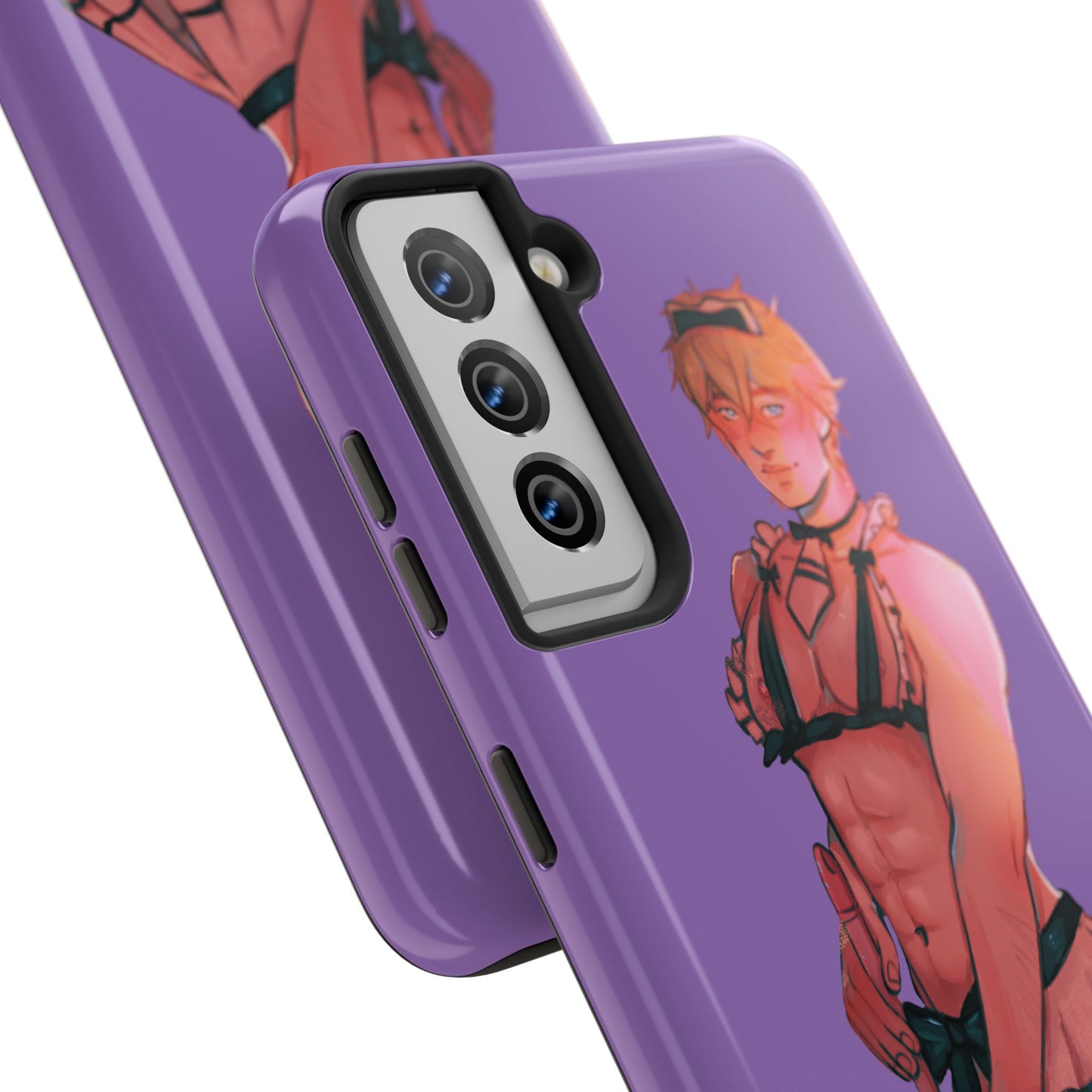 Anime Femboy Maid Tough Phone Cases for IPhone & Samsung Phones